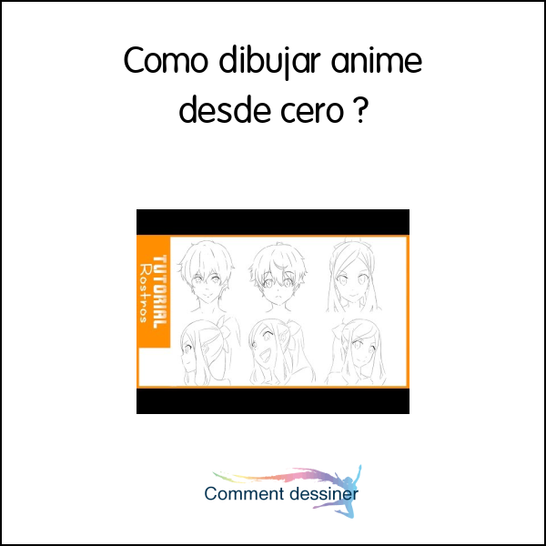 Como dibujar anime desde cero